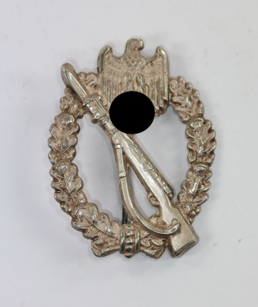 Infanterie Sturmabzeichen in Silber, Juncker, Neusilber, Variante (!) - Militaria-Berlin