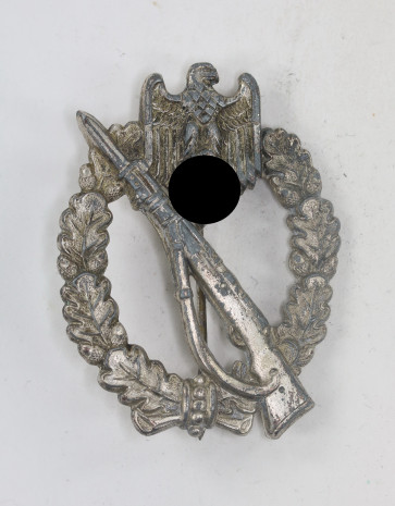 Infanteriesturmabzeichen in Silber. Hst. W.H. (Wilhelm Hobacher, Wien) - Militaria-Berlin