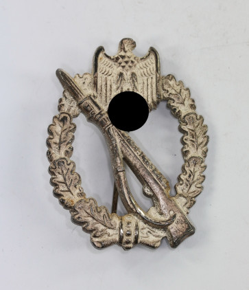 InfanterieSturmabzeichen in Silber, Hst. W, Buntmetall, massiv (!) - Militaria-Berlin