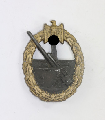Küstenartillerie Abzeichen, Paul Meybauer, Berlin (Zink) - Militaria-Berlin