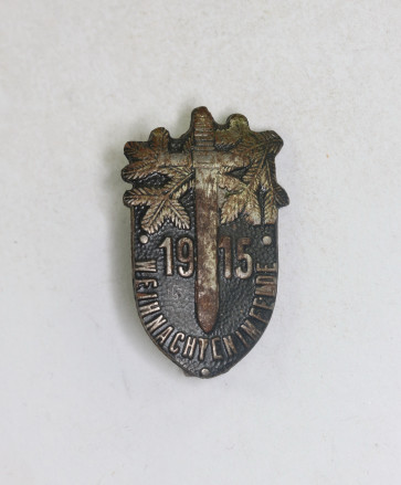 Kappenabzeichen Weihnachten im Felde 1915 - Militaria-Berlin