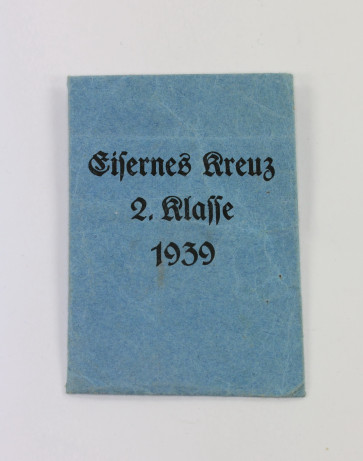 Kleine Verleihungstüte Eisernes Kreuz 2. Klasse 1939, Großmann & Co. Wien - Militaria-Berlin