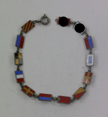 Kraft durch Freude (KDF), Flaggen Armband Robert Ley - Militaria-Berlin