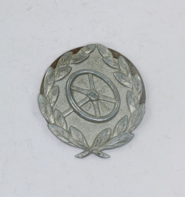 Kraftfahrerbewährungsabzeichen in Silber auf Heeresstoff - Militaria-Berlin