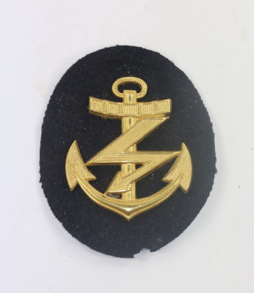 Kriegsmarine, Ärmelabzeichen für einen Funkmaat (Metallausführung) - Militaria-Berlin