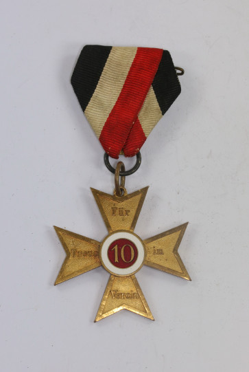 Kriegerverein, Für Treue im Verein, Hst. H. Schilling Berlin S.W. - Militaria-Berlin