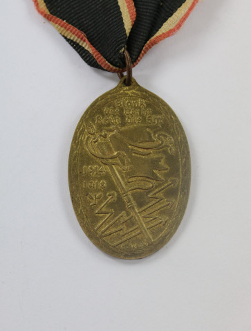  Kriegsdenkmünze - Kyffhäuser Medaille - Blank die Wehr-rein die Ehr 1914-1918 - Militaria-Berlin