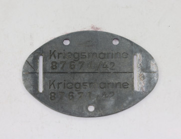 Kriegsmarine, Erkennungsmarke - Militaria-Berlin