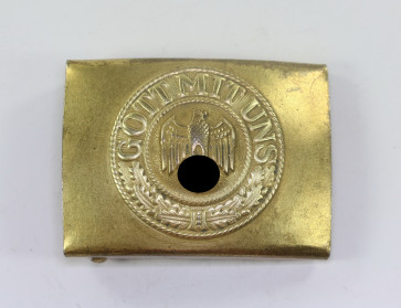 Kriegsmarine, Koppelschloss für Mannschaften (Stahl) - Militaria-Berlin
