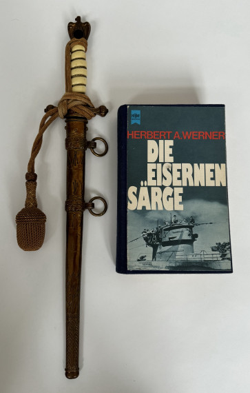 Kriegsmarine Offiziersdolch, Hst. WKC, U-255 Maschinenmaat Franz Klimmer - Militaria-Berlin