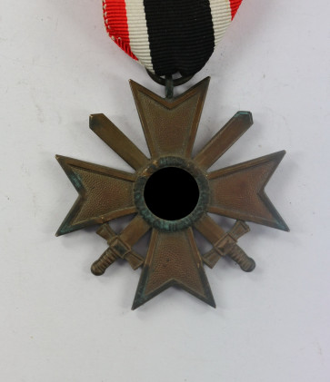 Kriegsverdienstkreuz 2. Klasse mit Schwertern, Buntmetall, ohne Hersteller - Militaria-Berlin