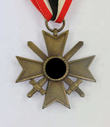 Kriegsverdienstkreuz 2. Klasse mit Schwertern, ohne Hersteller (Zink) - Militaria-Berlin