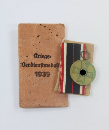 Kriegsverdienstmedaille, in Verleihungstüte Franz Klamt & Söne Gablonz/Neiße - Militaria-Berlin