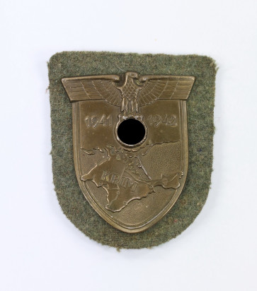 Krimschild auf Heeresstoff, Deumer - Militaria-Berlin