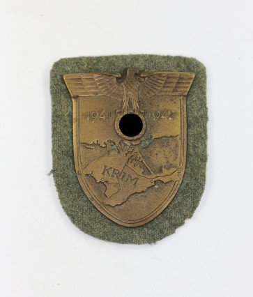 Krimschild auf Heeresstoff, Deumer - Militaria-Berlin