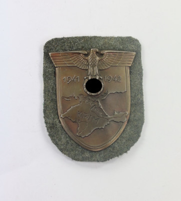 Krimschild auf Heeresstoff, Friedrich Orth, Wien (f.o.) - Militaria-Berlin