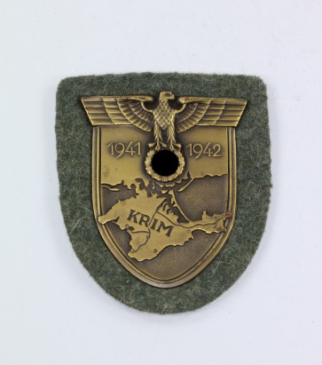 Krimschild auf Heeresstoff, Hst. J.F.S. 42 - Militaria-Berlin