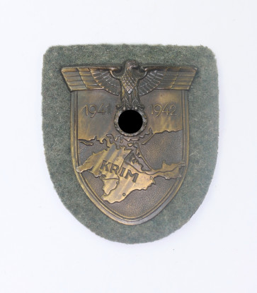  Krimschild auf Heeresstoff, Hst. J.F.S. 42 - Militaria-Berlin