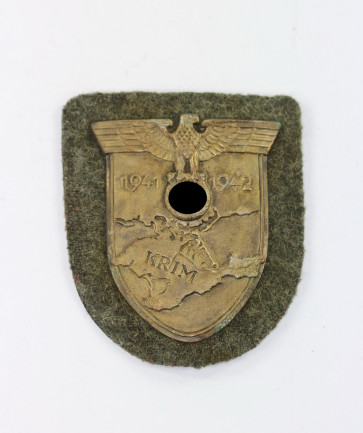 Krimschild auf Heeresstoff, Typ 3.06 - Militaria-Berlin