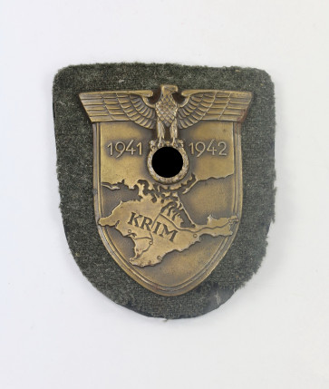  Krimschild auf Heeresstoff, Typ 3.6 - Militaria-Berlin