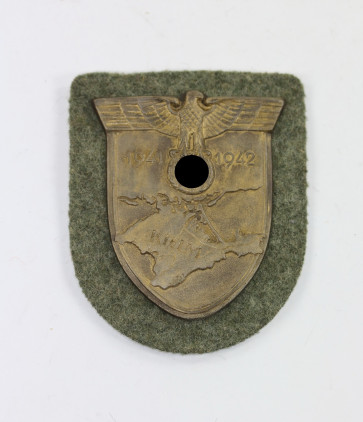 Krimschild auf Heeresstoff, Wilhelm Deumer - Militaria-Berlin