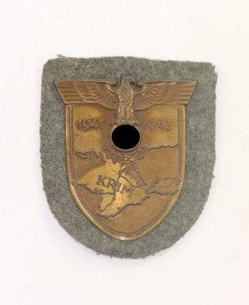 Krimschild auf Heerestoff, Friedrich Orth, Wien (f.o,) - Militaria-Berlin