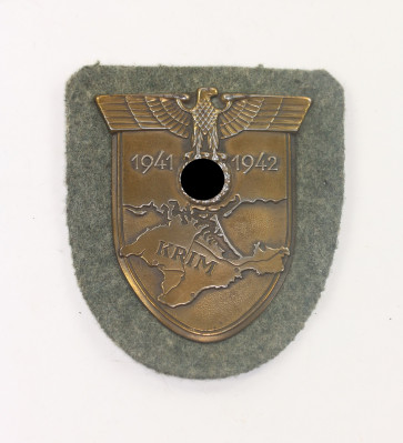 Krimschild auf Heerestoff, Typ 3.5 - Militaria-Berlin