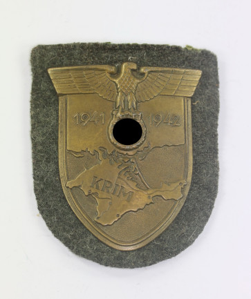 Krimschild auf Heerestoff, Typ 3.12 - Militaria-Berlin