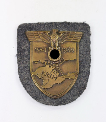 Krimschild auf Luftwaffenstoff, Typ 3.6 - Militaria-Berlin