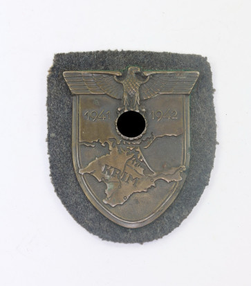 Krimschild auf Luftwaffenstoff, Typ 3.7 - Militaria-Berlin