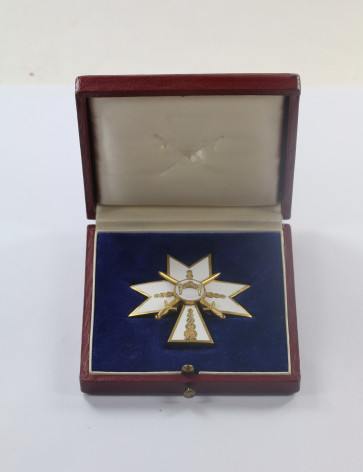 Kroatien, Orden der Krone König Zvonimirs 2. Klasse mit Schwertern, im Etui (Red krune kralja Zvonimira II. stupnja s macevima - Militaria-Berlin