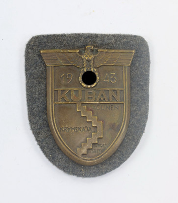 Kubanschild auf Luftwaffenstoff (!), Typ 5.4 - Militaria-Berlin
