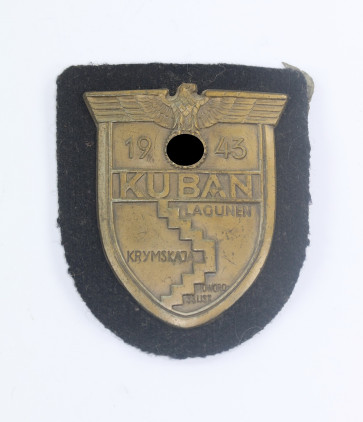 Kubanschild auf Panzerstoff (!), Karl Wurster, Markneukirchen (KWM) - Militaria-Berlin