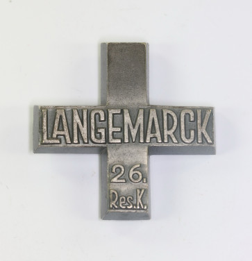 Langemarck Kreuz 26. Res.K. - Militaria-Berlin