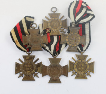 Lot Ehrenkreuze (6 Stück) - Militaria-Berlin