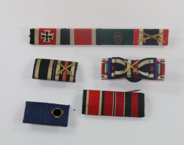 Lot Feldspangen/Knopflochdekorationen (5 Teile) - Militaria-Berlin