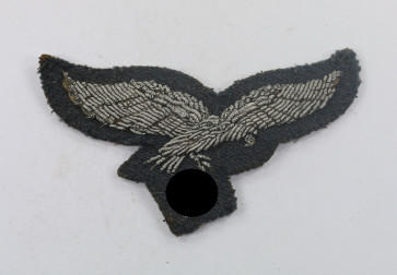Luftwaffe, Brustadler für Offiziere (Metallfaden handgestickt) - Militaria-Berlin