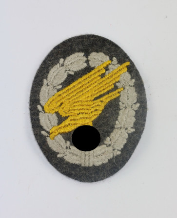 Luftwaffe, Fallschirmschützenabzeichen, Stoff (gestickt) - Militaria-Berlin