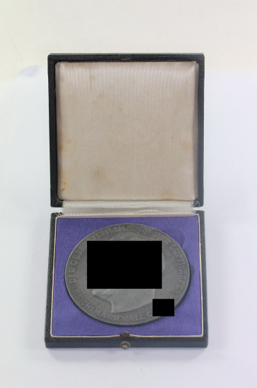 Luftwaffe, Medaille für ausgezeichnete Leistungen im technischen Dienst der Luftwaffe - Der Oberbefehlshaber der Luftwaffe Reichsmarschall Göring, im Etui - Militaria-Berlin