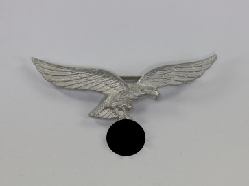 Luftwaffe, Metallbrustadler für die Sommeruniform der Offiziere, Hst. A D.R.G.M - Militaria-Berlin