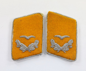 Luftwaffe, Paar Kragenspiegel, Leutnant fliegendes Personal - Militaria-Berlin