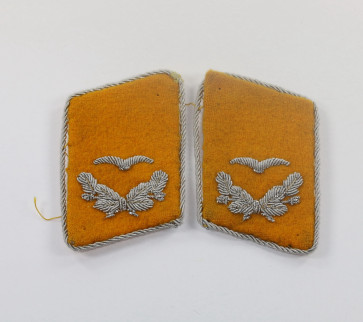 Luftwaffe, Paar Kragenspiegel, Leutnant fliegendes Personal - Militaria-Berlin