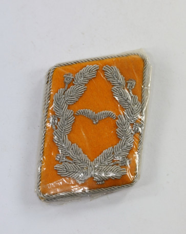 Luftwaffe, Paar Kragenspiegel, Major fliegendes Personal, Cellophan Verpackung - Militaria-Berlin