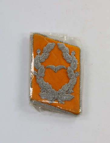 Luftwaffe, Paar Kragenspiegel, Major fliegendes Personal, Cellophan Verpackung - Militaria-Berlin