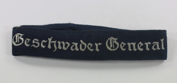 Luftwaffe, Ärmelband "Geschwader General Wever" für Offiziere (Metallfaden) - Militaria-Berlin