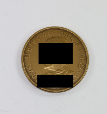 Medaille, "Adolf Hitler Unser die Zukunft", Bayrisches Hauptmünzamt - Militaria-Berlin