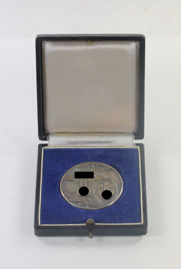 Medaille, NSKK Dem Sieger 1. Mitteldeutsche Zuverlässigkeitsfahrt 1934, im Etui - Militaria-Berlin