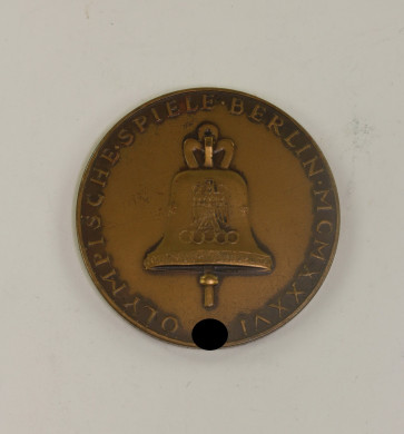  Medaille, Olympische Spiele Berlin 1936 - Zur Ehre des Vaterlandes - Zum Ruhme des Sports - Bayer. Hauptmünzamt - Militaria-Berlin