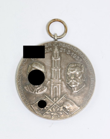 Medaille Reichskanzler Adolf Hitler Reichspräsident von Hindenburg Potsdam 21.3.1933 - Schützenkorps Winsen (Luhe) 1933 - Militaria-Berlin