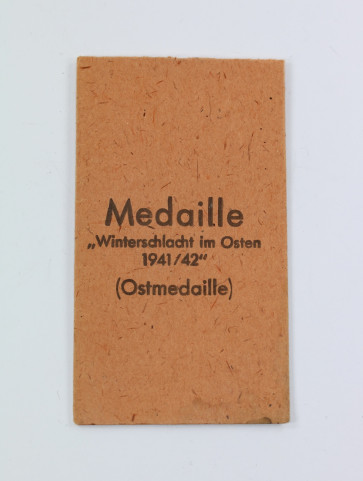 Verleihungstüte Ostmedaille, Carl Poellath - Militaria-Berlin